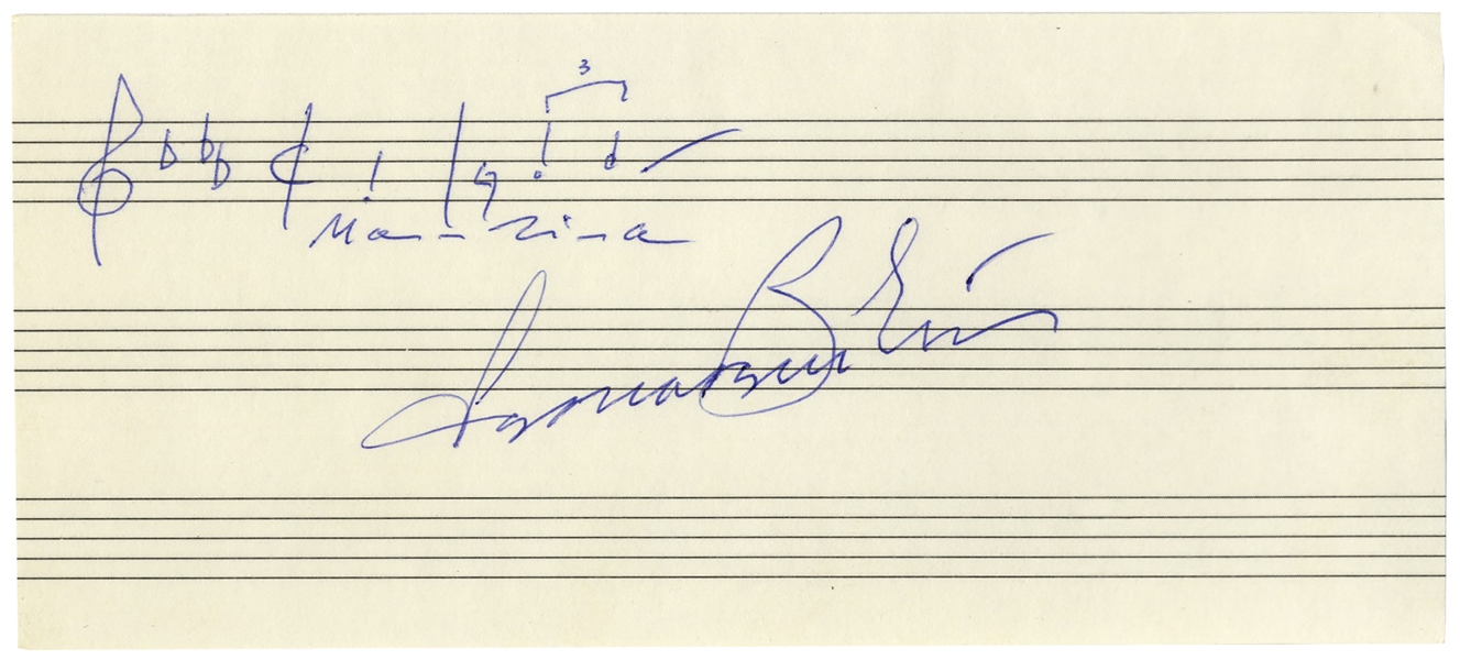 Leonard Bernstein AMQS for ''West Side Story''